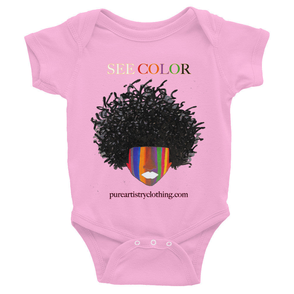 Pure Artistry Logo Onesie - Pink (Infant)